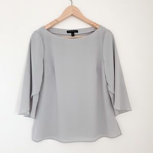 Banana Republic gray flowy top